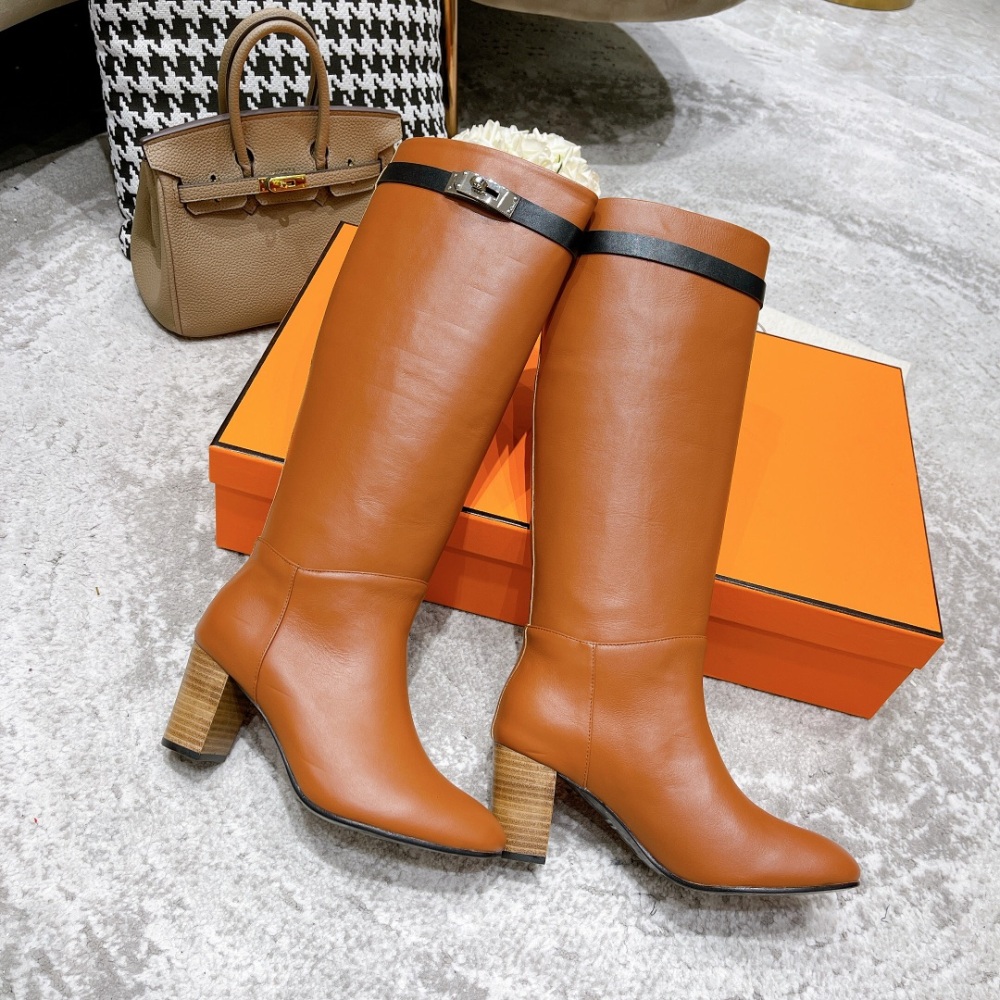 Hermes Kelly Buckle Boots
