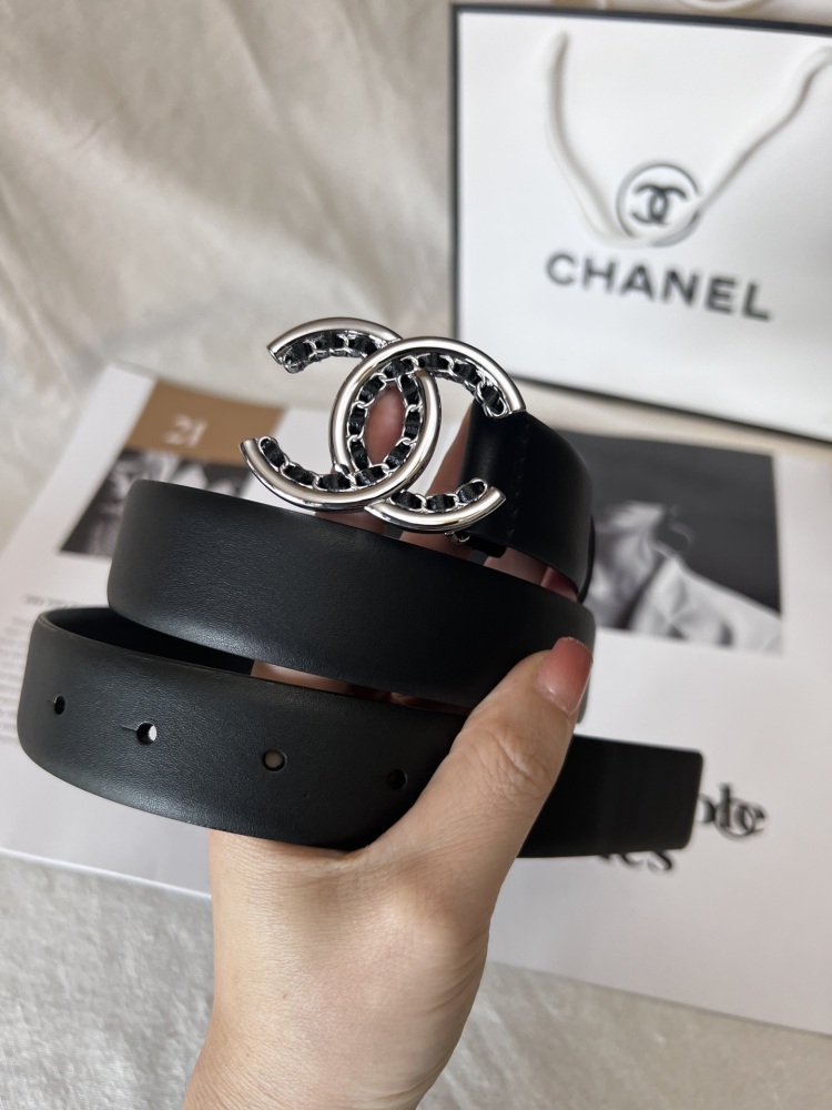 CHANEL ladies belt 3.0cm