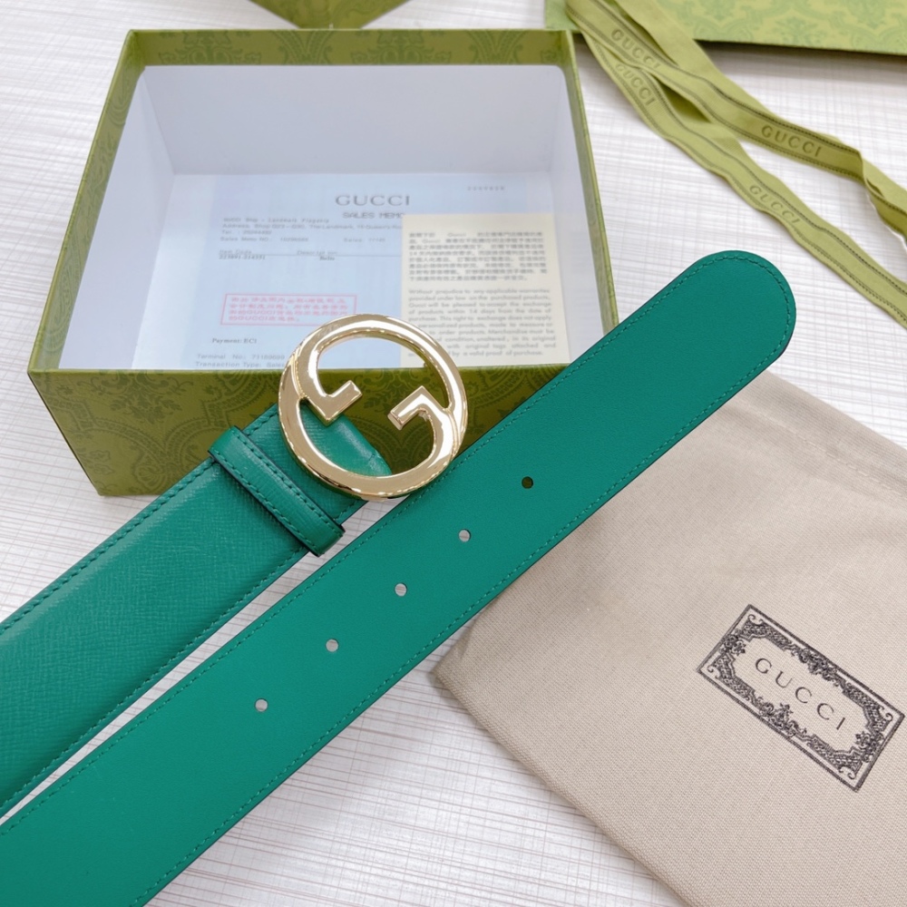 GUCCI Men's and Women's Belts 3.8cm