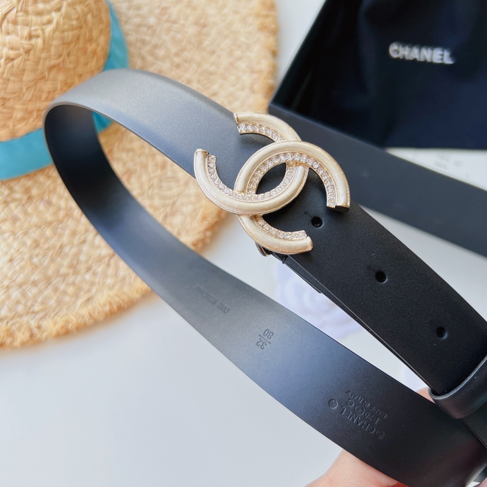 CHANEL ladies belt 3.0cm