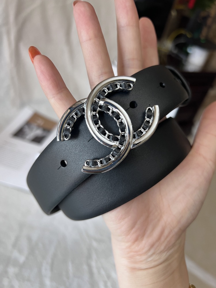 CHANEL ladies belt 3.0cm
