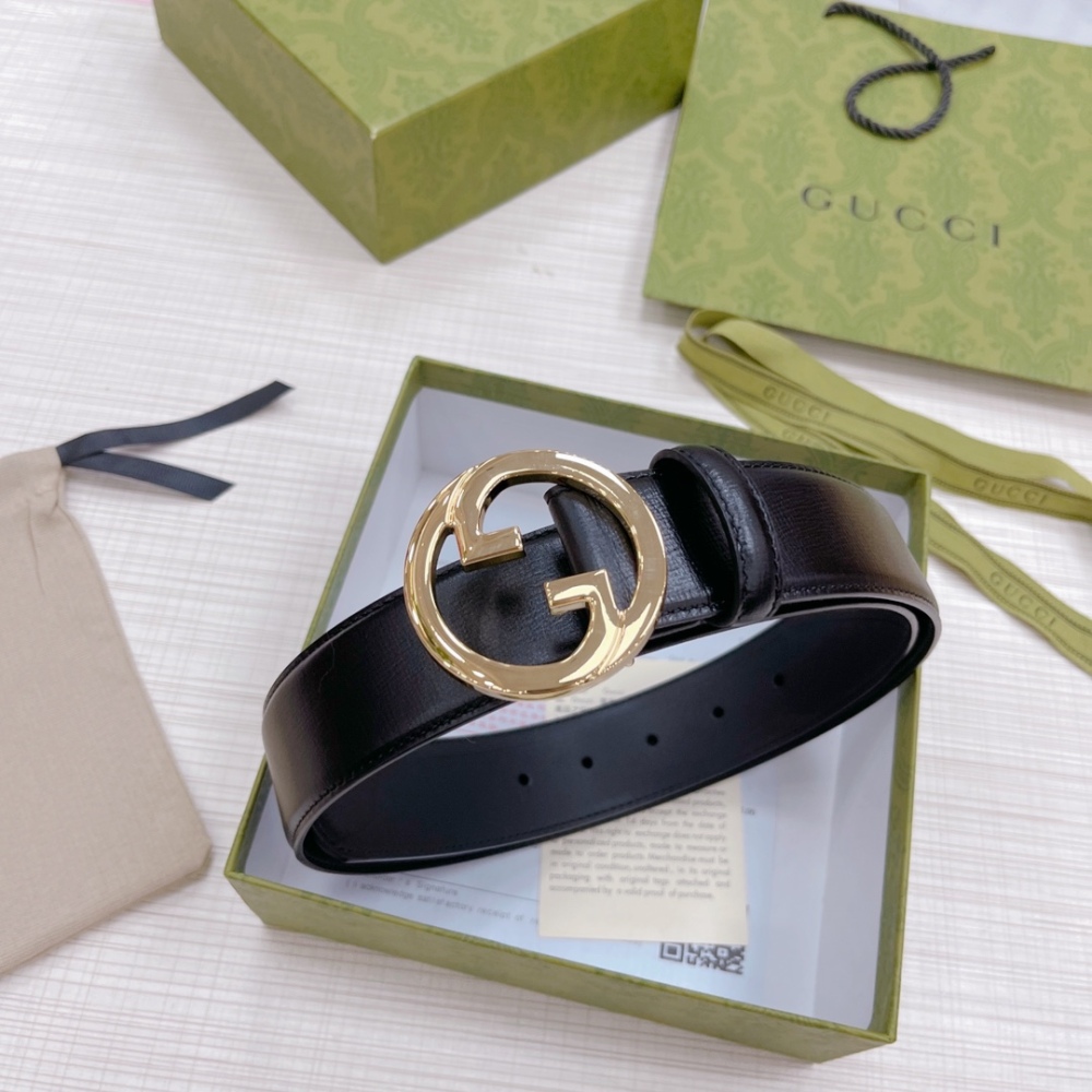 GUCCI Men's and Women's Belts 3.8cm