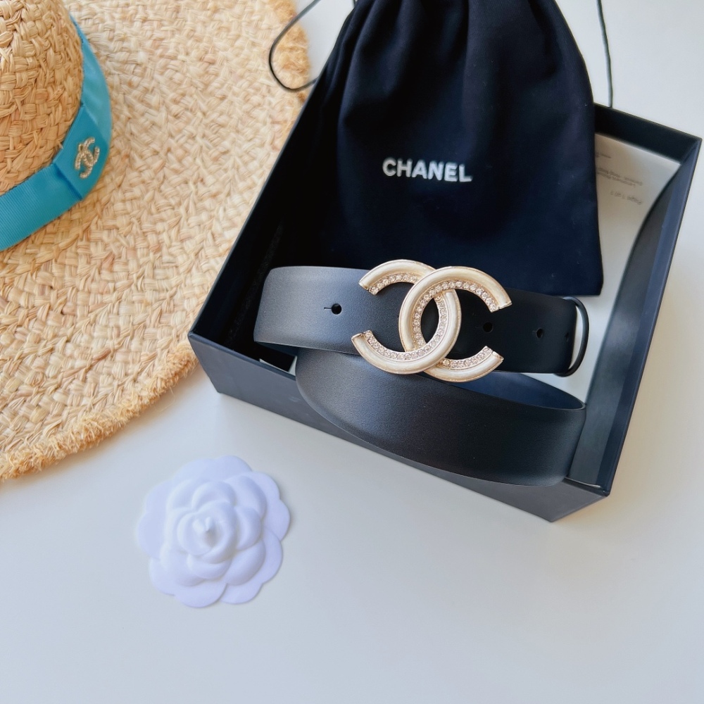 CHANEL ladies belt 3.0cm
