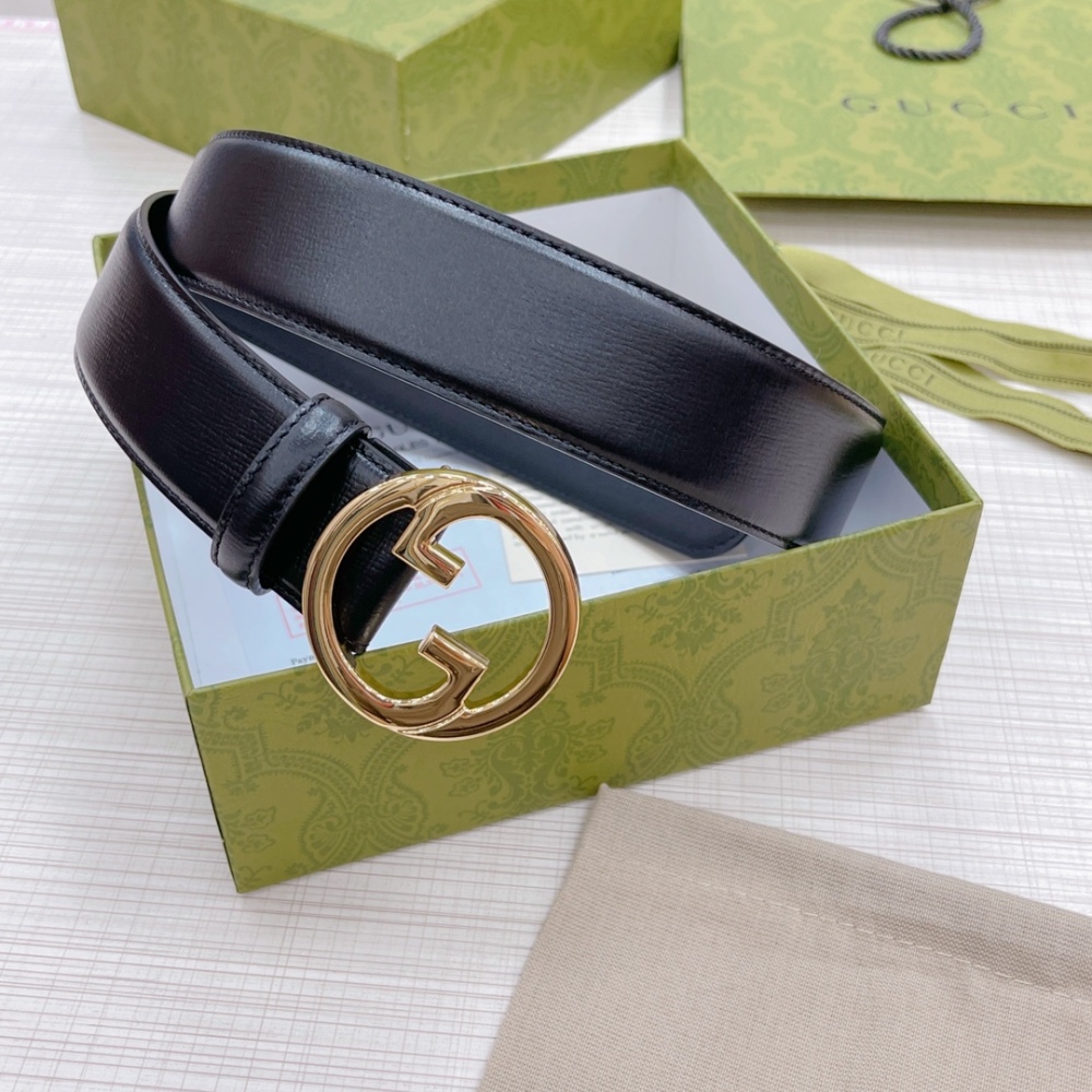 GUCCI Men's and Women's Belts 3.8cm