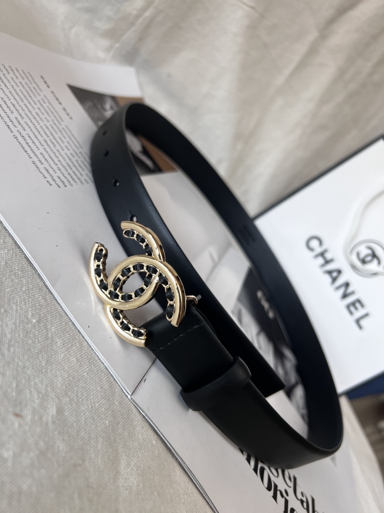 CHANEL ladies belt 3.0cm