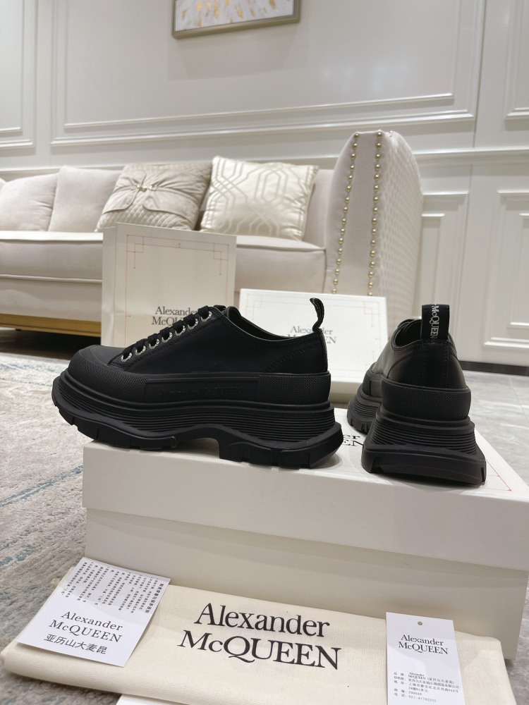 McQueen Men's and Women's Platform Leather Daddy Shoes