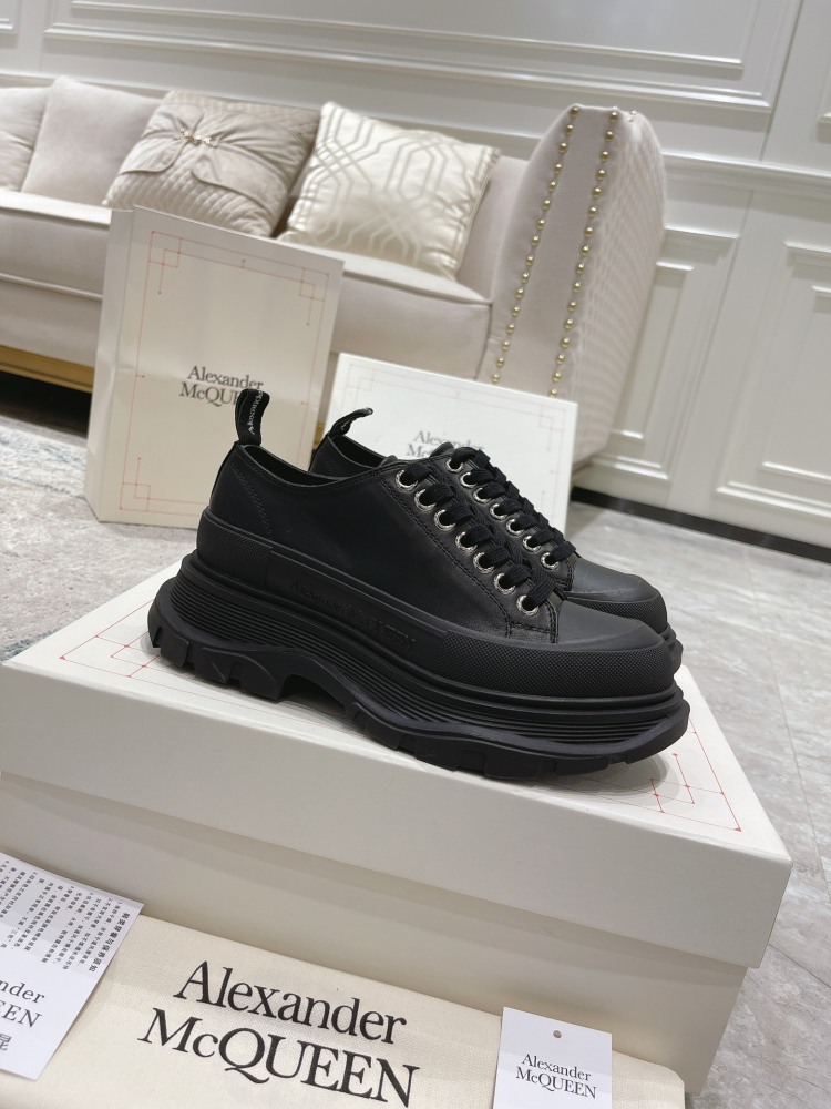 McQueen Men's and Women's Platform Leather Daddy Shoes