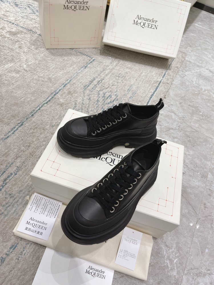 McQueen Men's and Women's Platform Leather Daddy Shoes