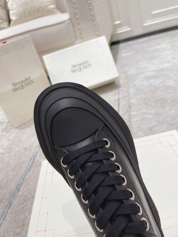 McQueen Men's and Women's Platform Leather Daddy Shoes