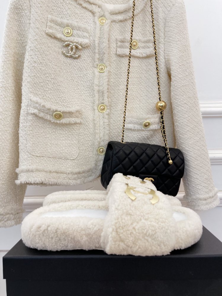 Chanel Double C  slippers