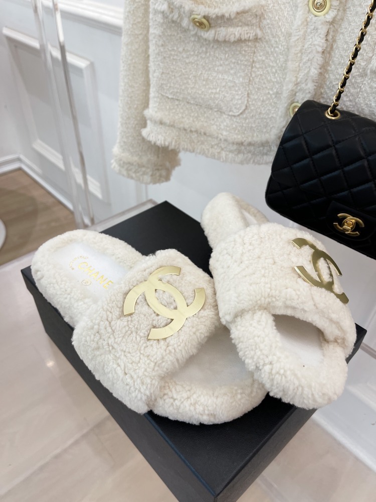 Chanel Double C  slippers