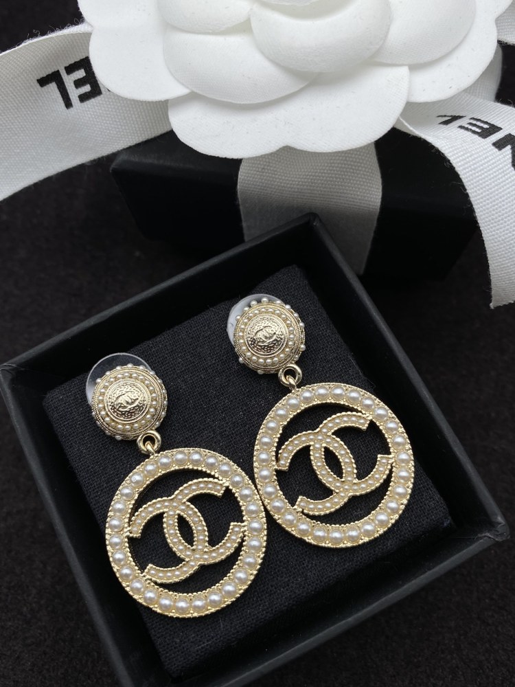 Chanel stud earrings