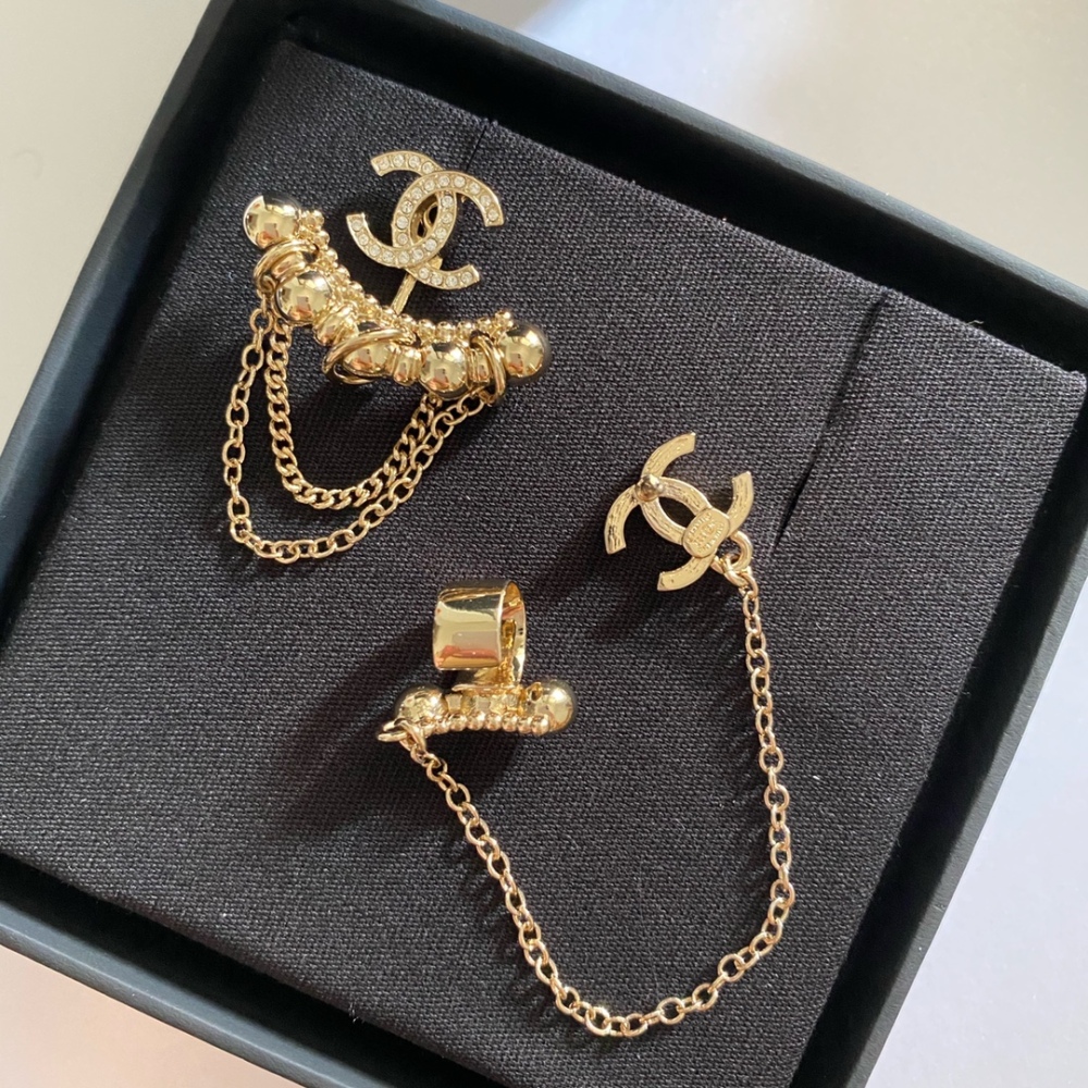 Chanel stud earrings