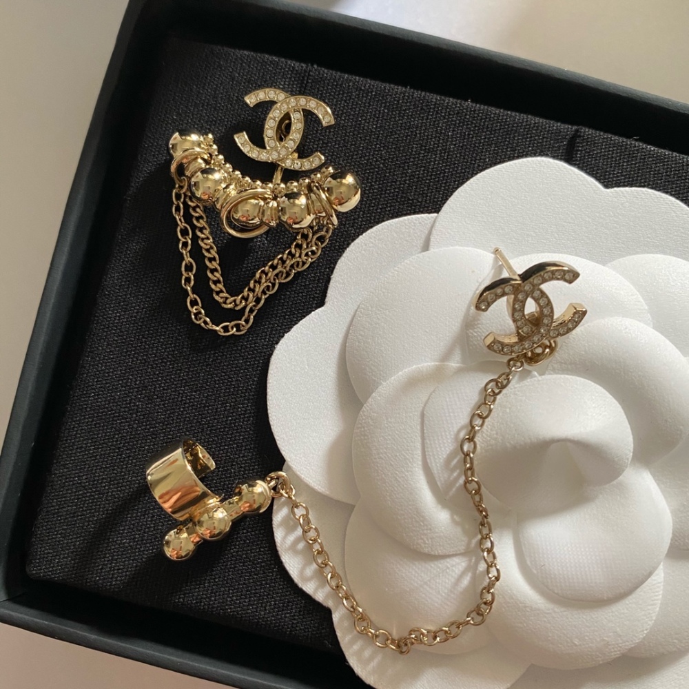 Chanel stud earrings