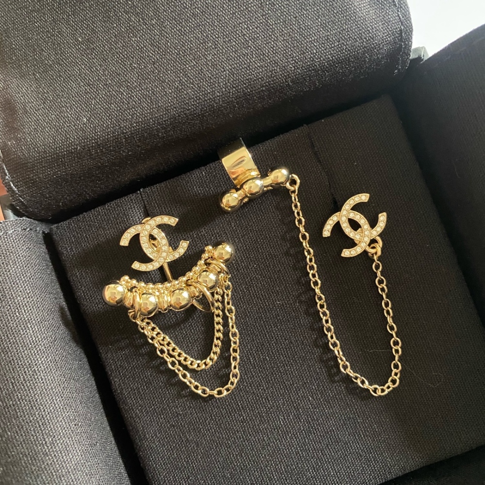 Chanel stud earrings