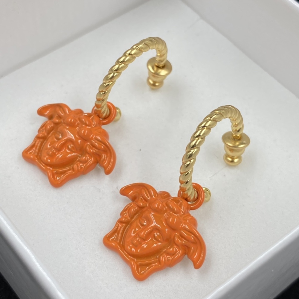 Versace stud earrings