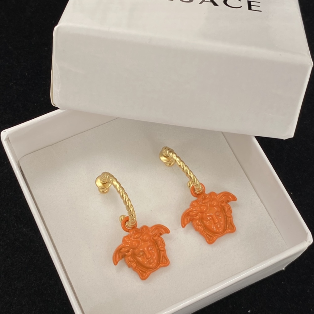 Versace stud earrings