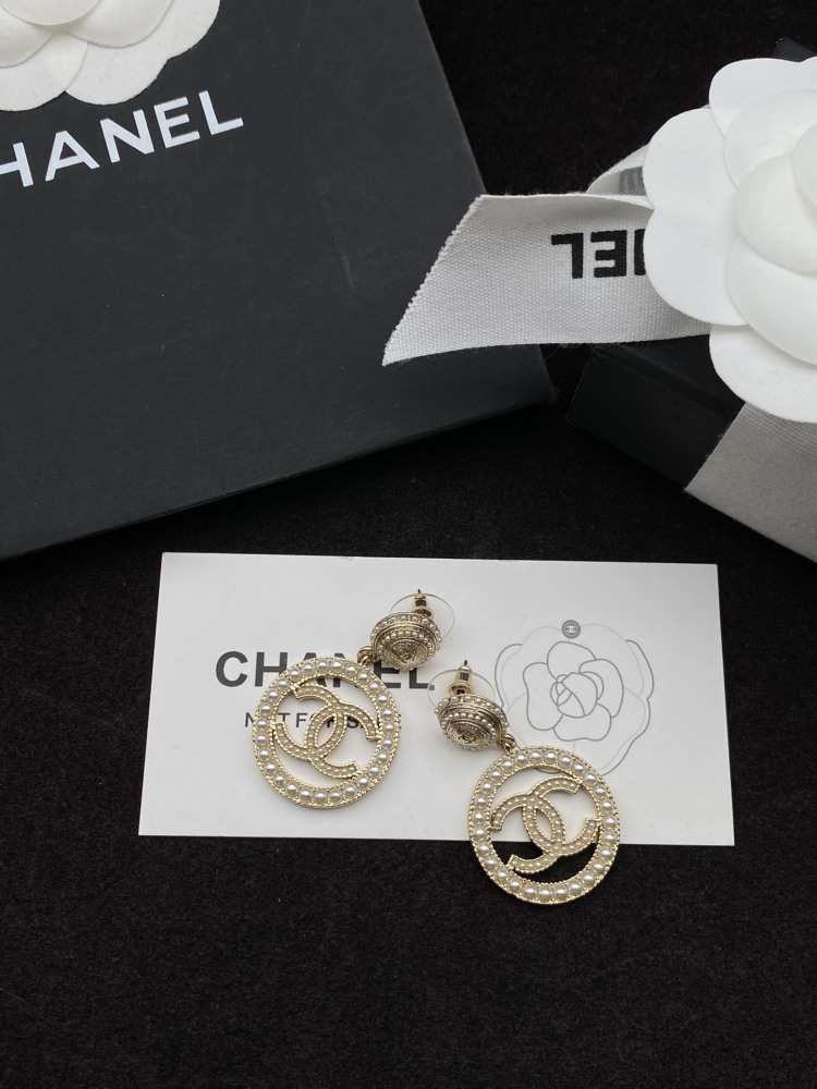 Chanel stud earrings