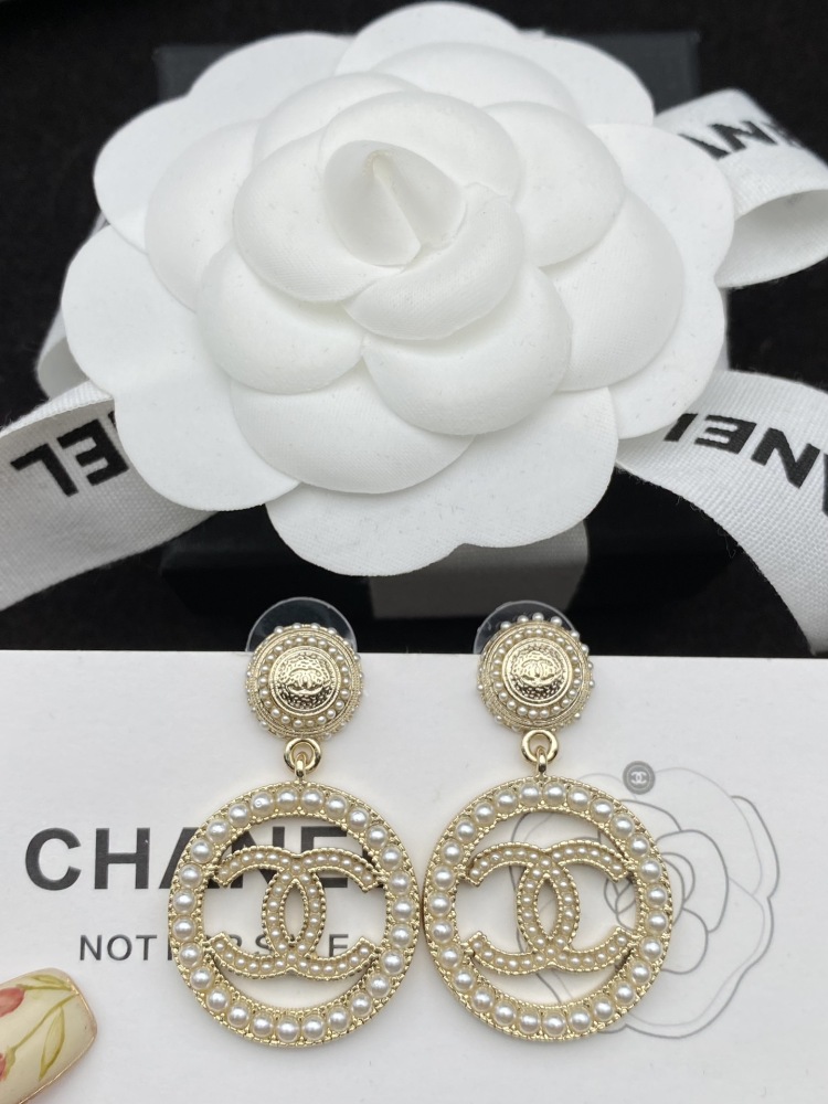 Chanel stud earrings