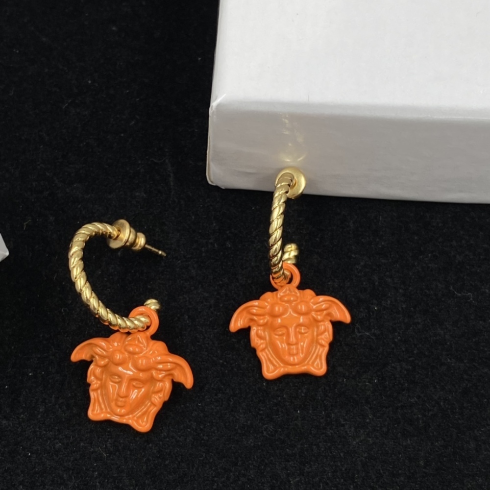Versace stud earrings