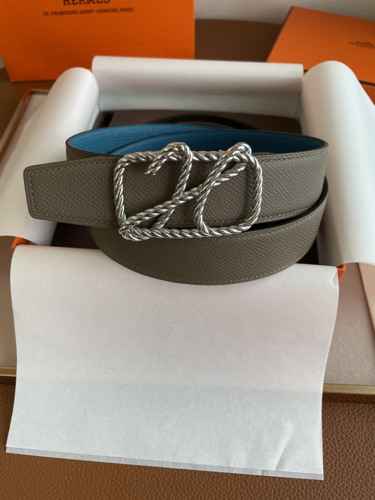 HERMES Men's and Women's belt 3.2cm