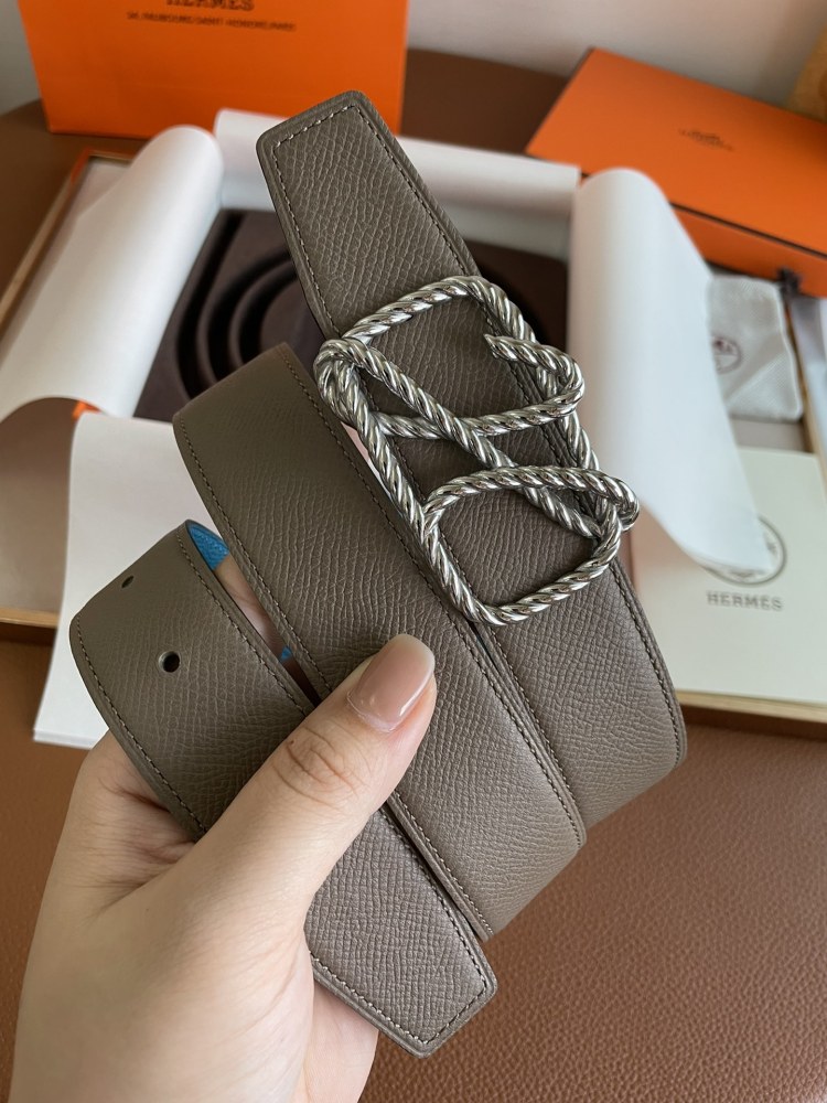 HERMES Men's and Women's belt 3.2cm
