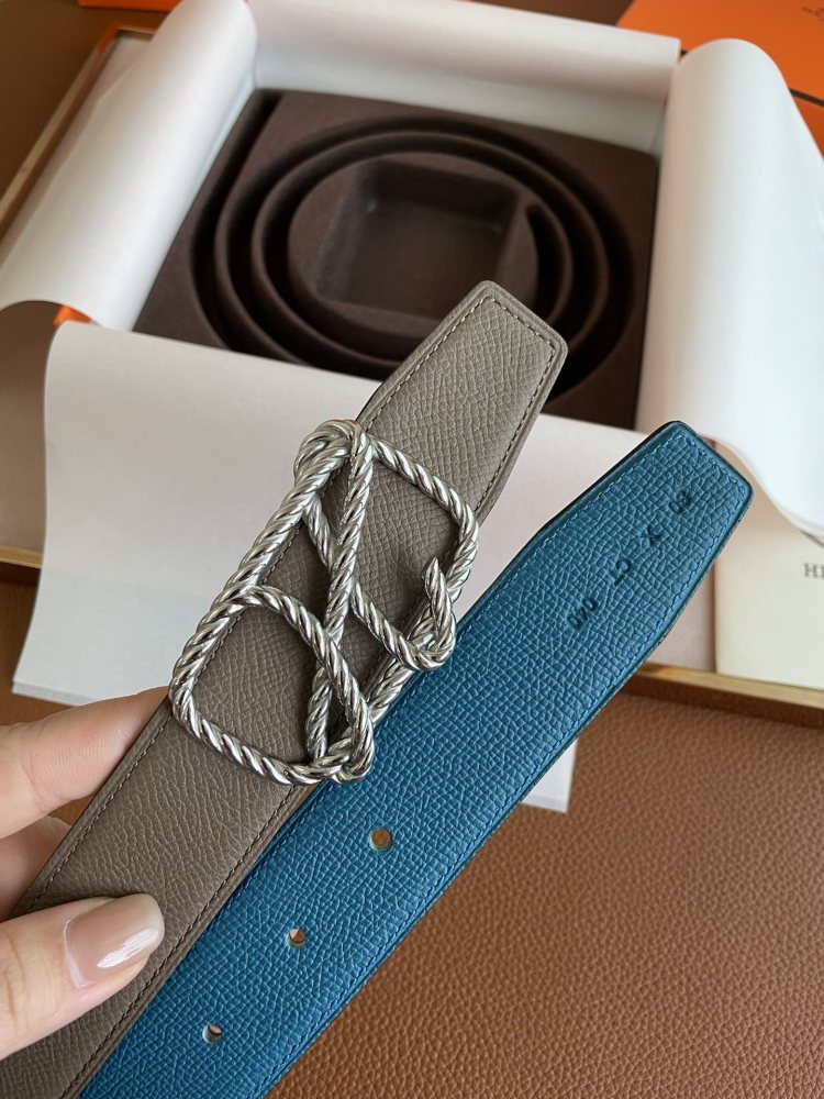 HERMES Men's and Women's belt 3.2cm