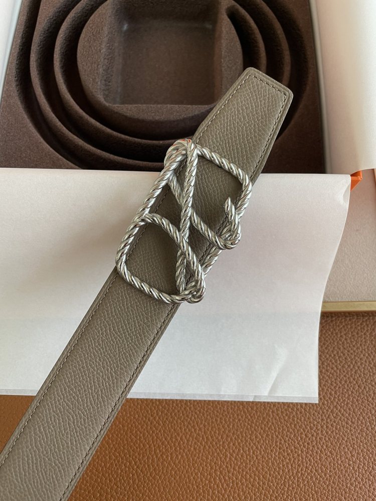 HERMES Men's and Women's belt 3.2cm