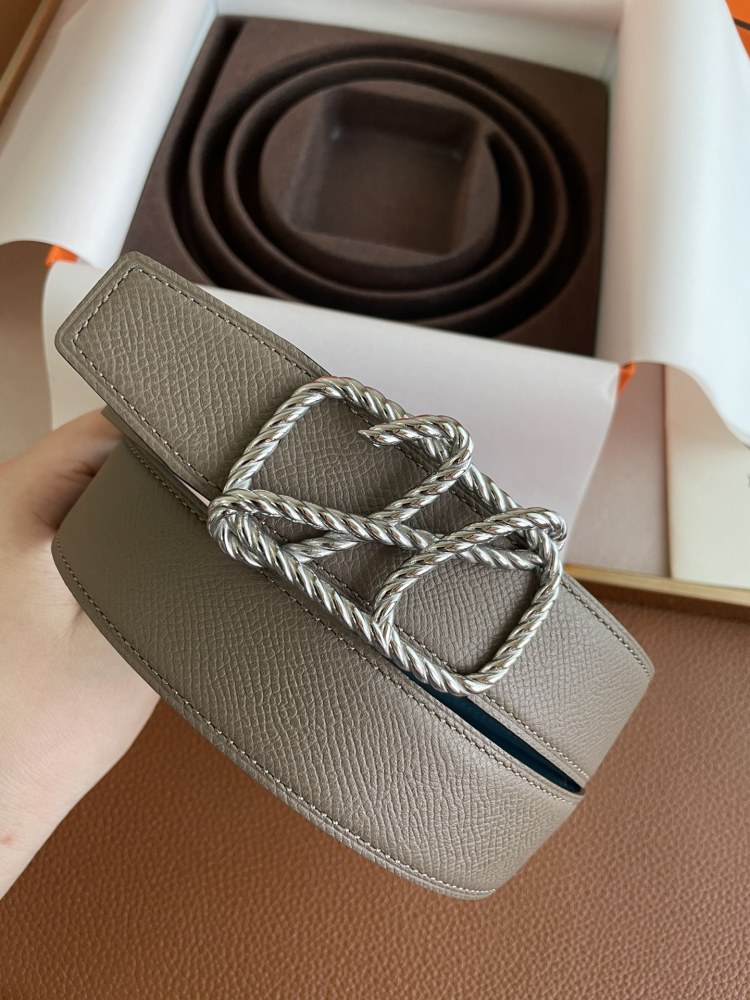 HERMES Men's and Women's belt 3.2cm