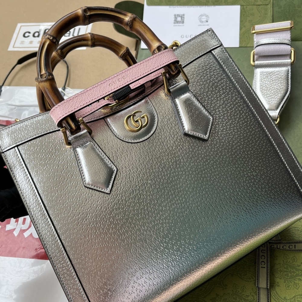 Gucci Aria bamboo  tote MM 702721 Mirror Boutique