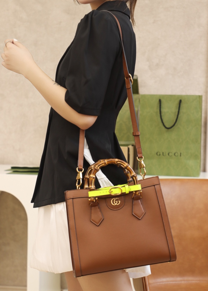 Gucci Aria bamboo  tote MM 660195 Mirror Boutique