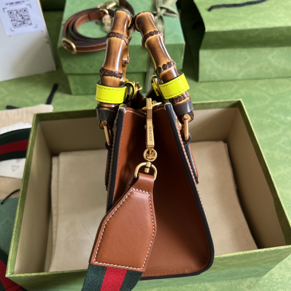 Gucci Aria bamboo  tote PM 702732 Mirror Boutique