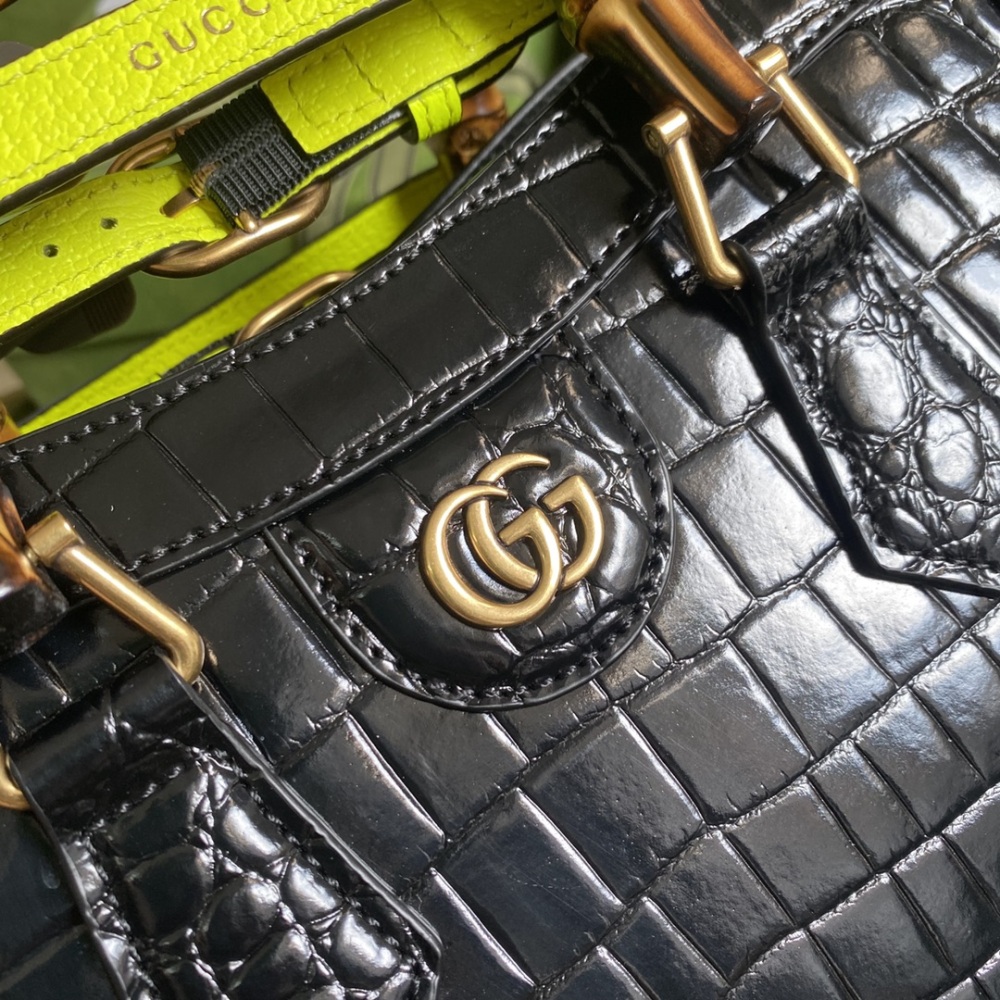 Gucci Aria bamboo  tote MM 660195 Mirror Boutique