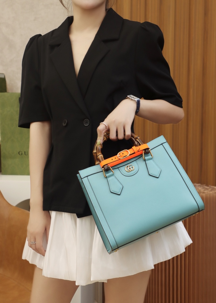 Gucci Aria bamboo  tote MM 660195 Mirror Boutique