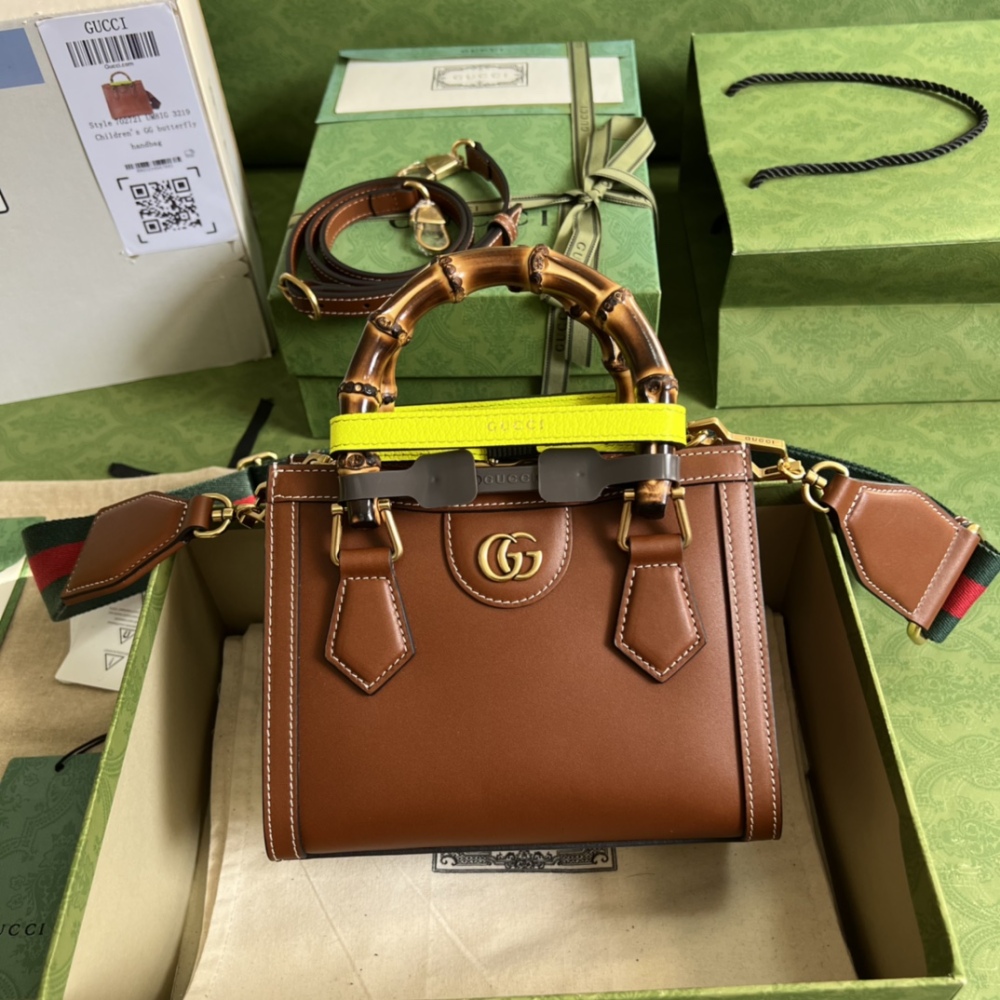 Gucci Aria bamboo  tote PM 702732 Mirror Boutique