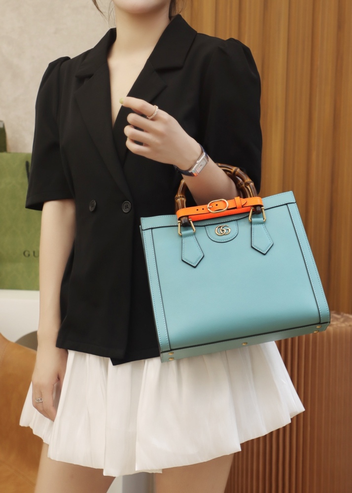 Gucci Aria bamboo  tote MM 660195 Mirror Boutique