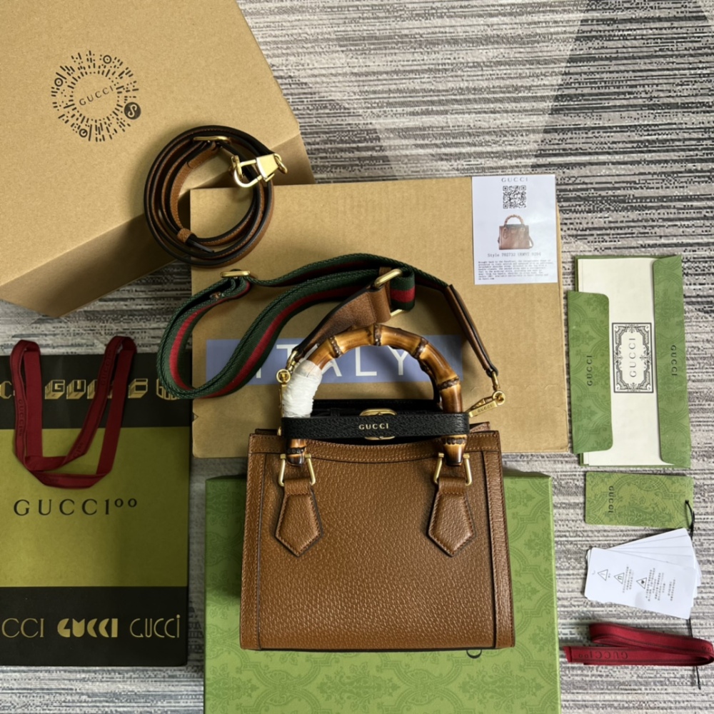 Gucci Aria bamboo  tote PM 702732 Mirror Boutique