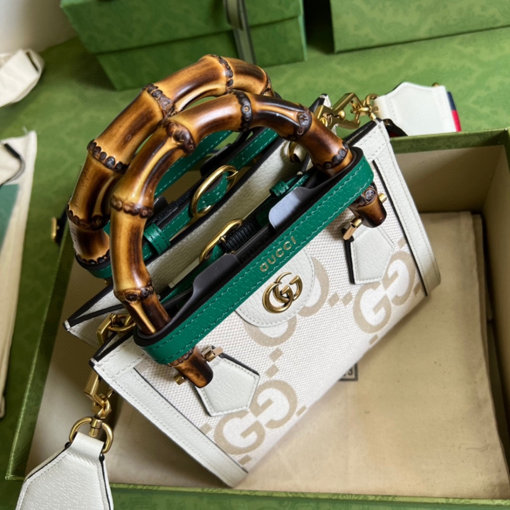 Gucci Aria bamboo  tote PM 702732 Mirror Boutique