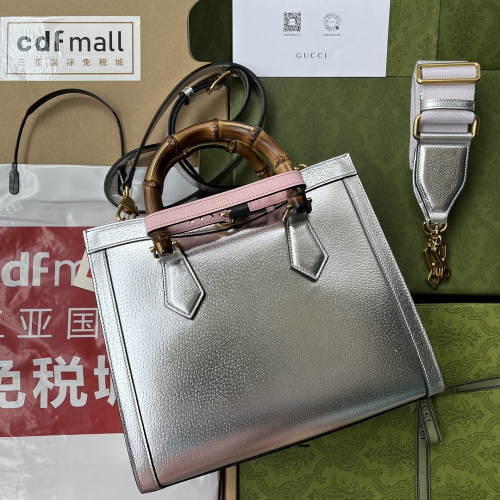 Gucci Aria bamboo  tote MM 702721 Mirror Boutique