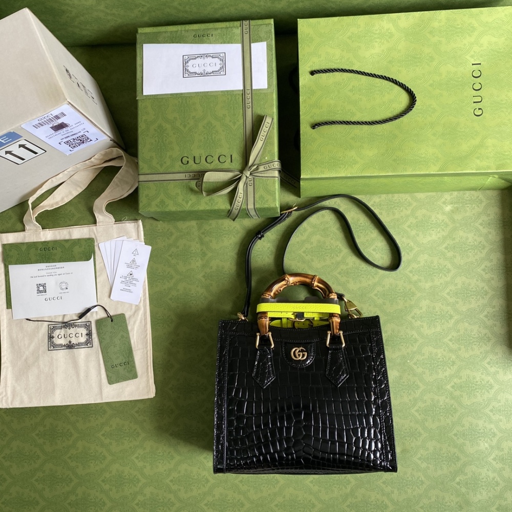Gucci Aria bamboo  tote MM 660195 Mirror Boutique