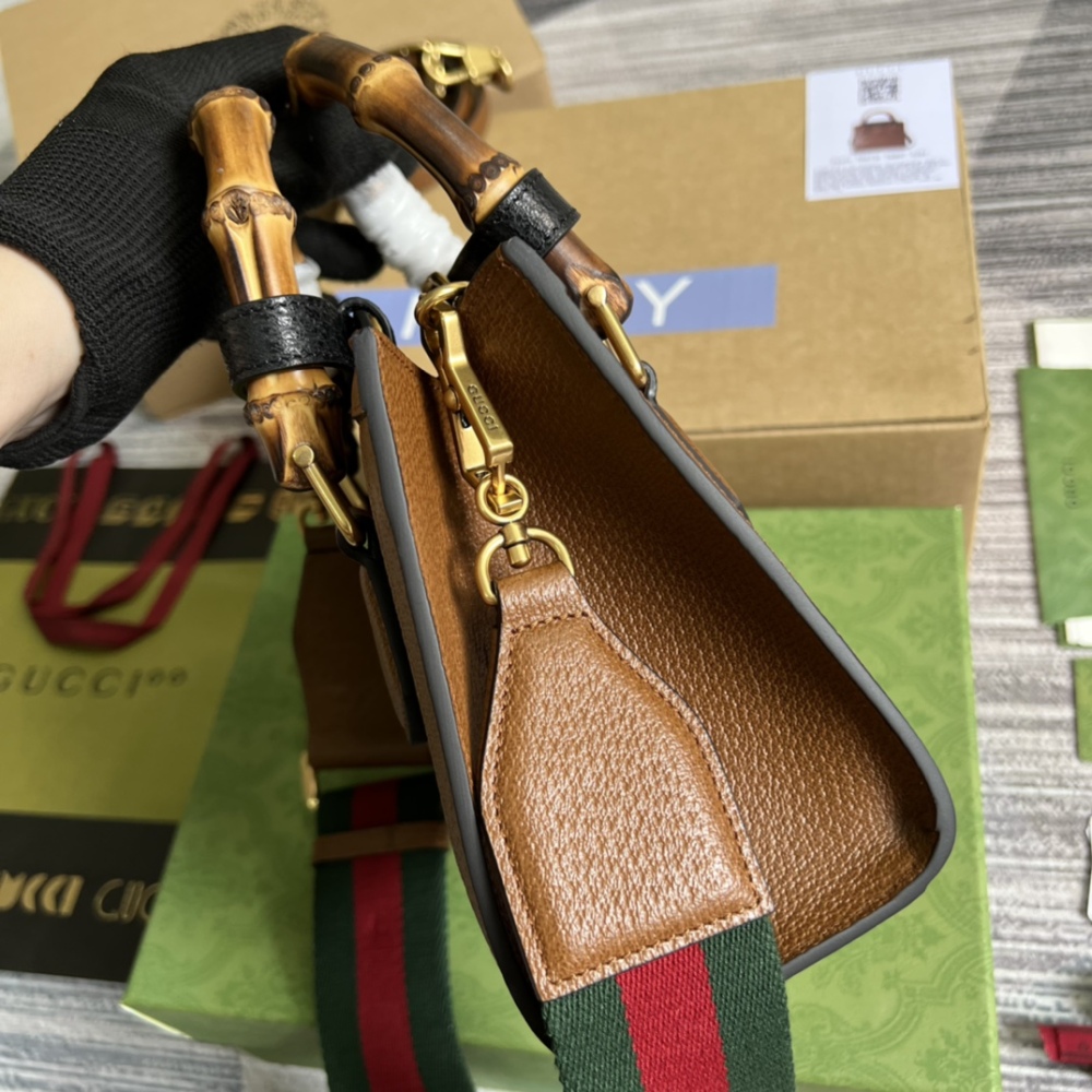 Gucci Aria bamboo  tote PM 702732 Mirror Boutique