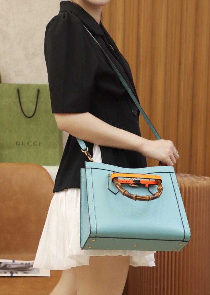 Gucci Aria bamboo  tote MM 660195 Mirror Boutique