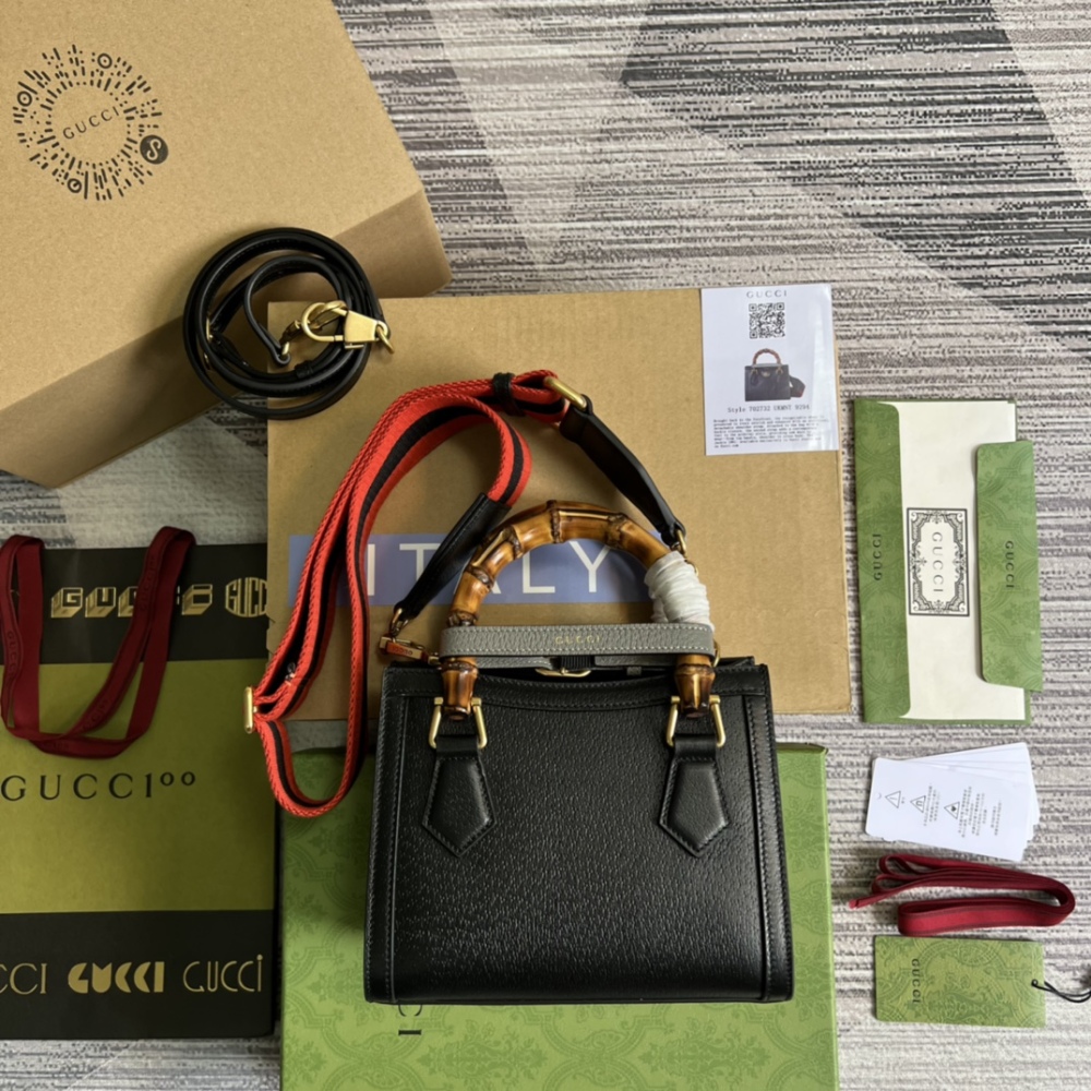 Gucci Aria bamboo  tote PM 702732 Mirror Boutique