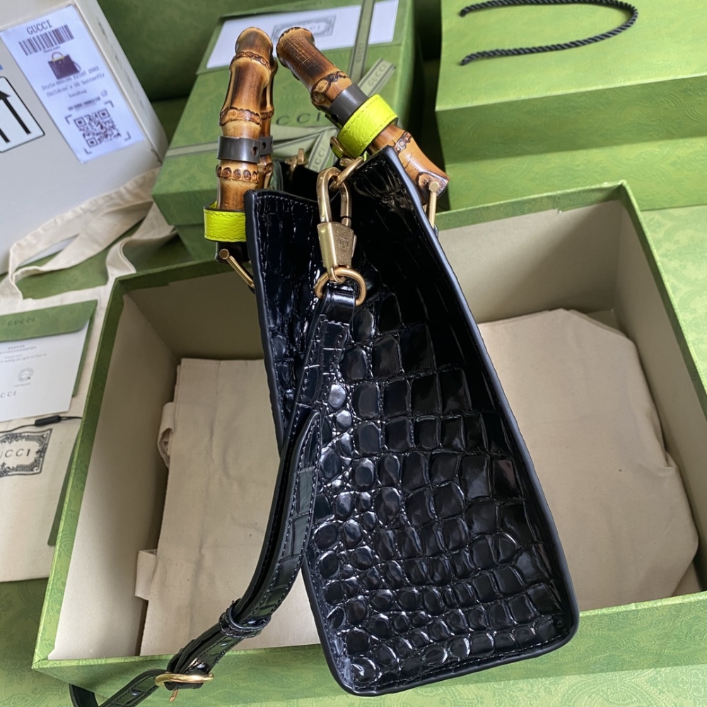 Gucci Aria bamboo  tote MM 660195 Mirror Boutique