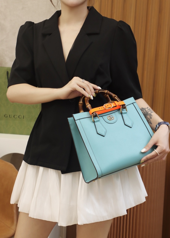 Gucci Aria bamboo  tote MM 660195 Mirror Boutique