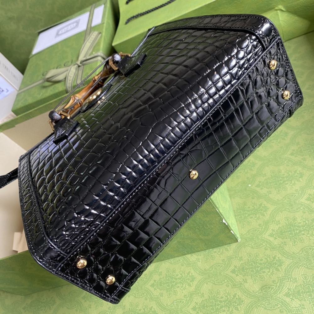 Gucci Aria bamboo  tote MM 660195 Mirror Boutique