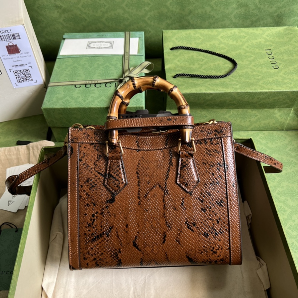 Gucci Aria bamboo  tote MM 660195 Mirror Boutique