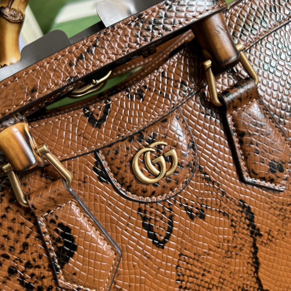 Gucci Aria bamboo  tote MM 660195 Mirror Boutique