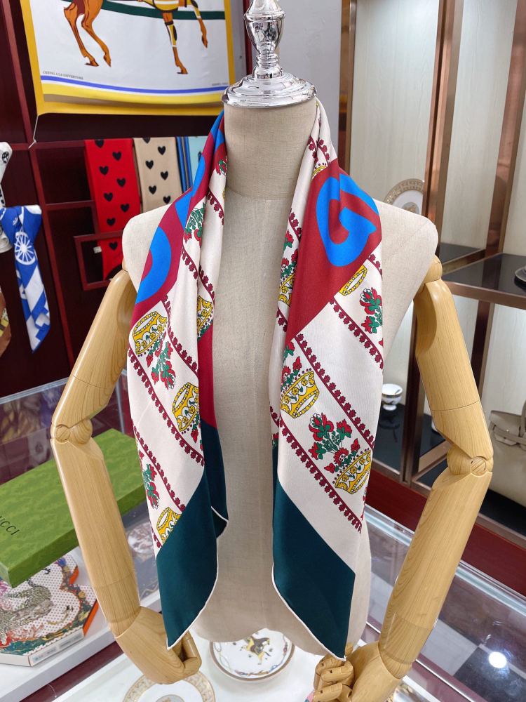 Gucci silk square scarf