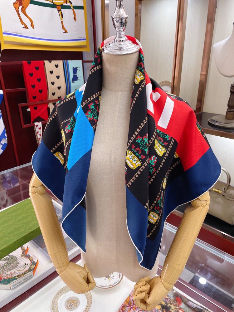 Gucci silk square scarf